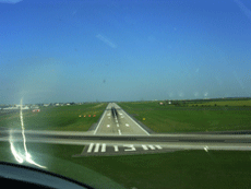 Přílet na letiště Ruzyně