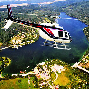 Vyhlídkový let vrtulníkem nad Brněnskou přehradou