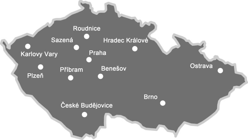 Mapa letišť odkud létáme akci Pilotem na zkoušku