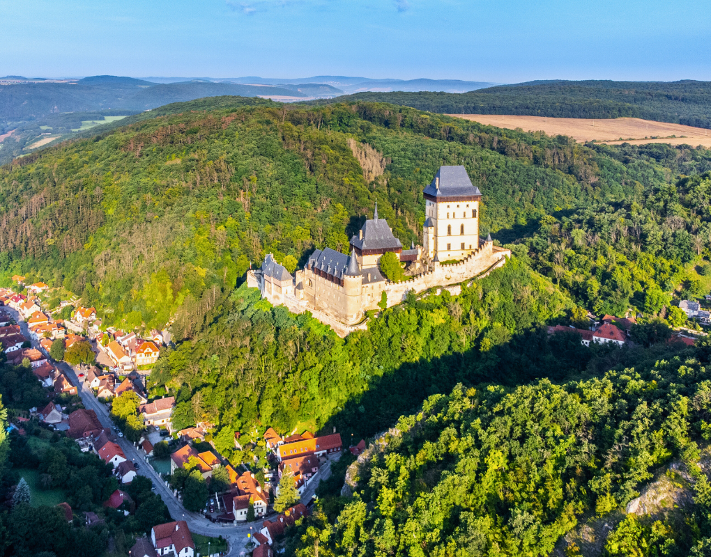 Vyhlídkový let Karlštejn z Příbrami