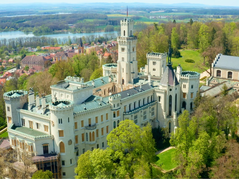 Vyhlídkový let nad České Budějovice a zámek Hluboká